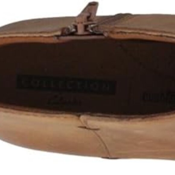 Clarks Tan Leather Ankle Booties - Picture 4 of 7